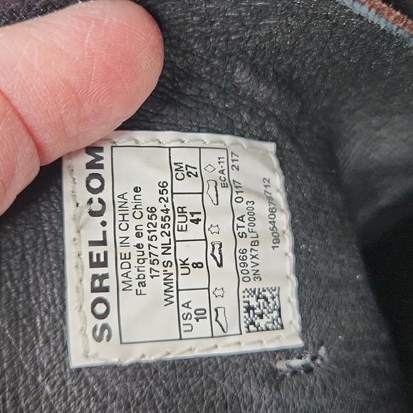 Sorel After Hours Suede Wedge Booties Brown Ankle Leather Straps - Picture 7 of 8